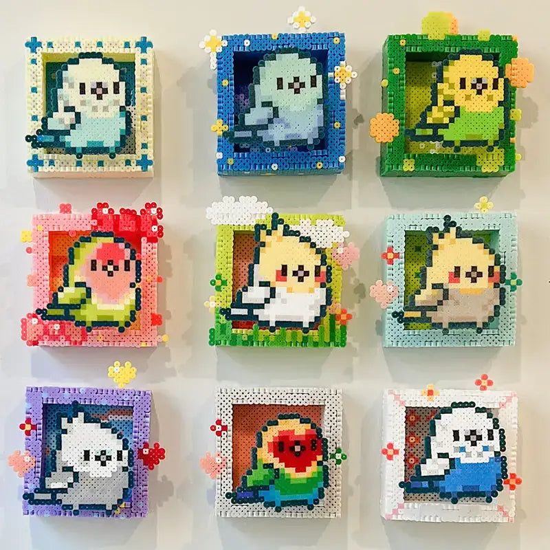 Dream Parrot Box Box set 3D fuse Beads set Iron Beads
